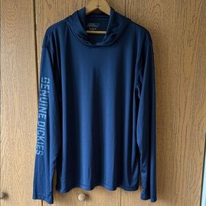 Dickies Blue Long Sleeve Hooded T-Shirt Size XL